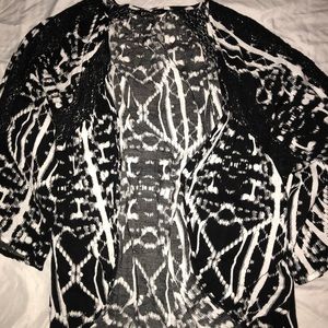 White & Black Express Cardigan